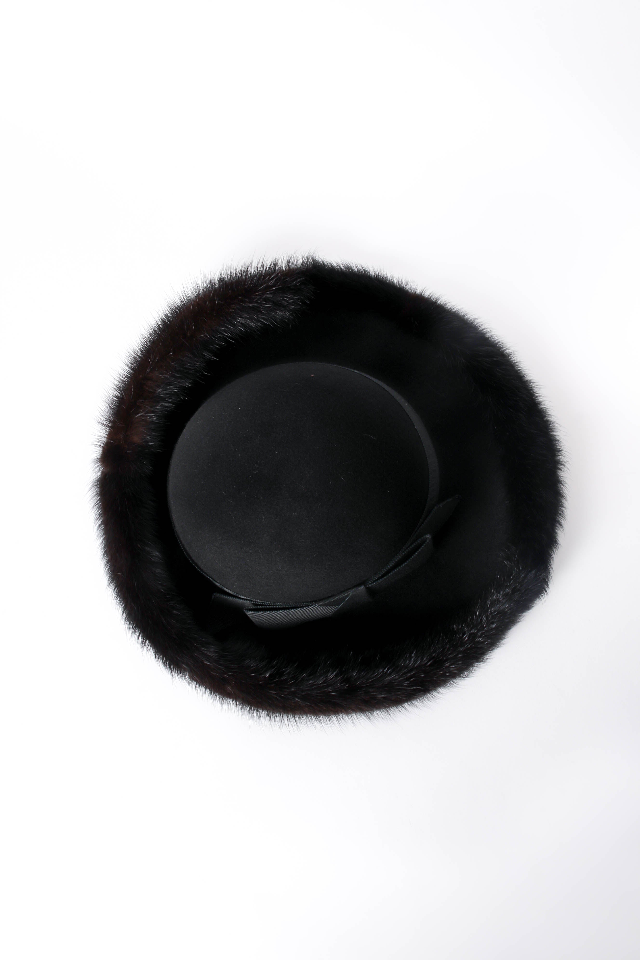 Vintage Mr. John Excello Fur-Trimmed Petite Halo Hat top at Recess Los Angeles