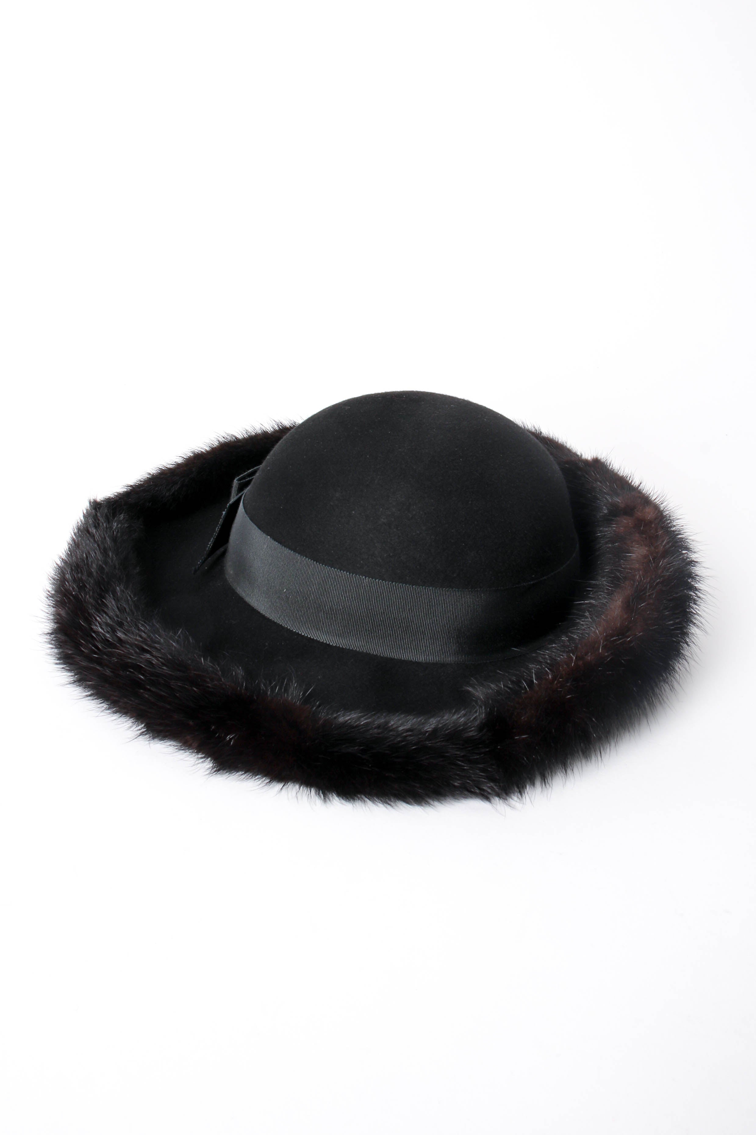 Vintage Mr. John Excello Fur-Trimmed Petite Halo Hat side at Recess Los Angeles