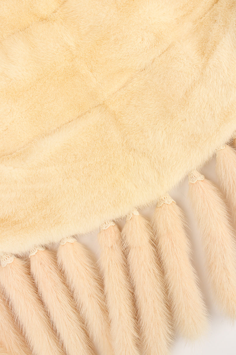 Vintage ExclusiFurs Fur Tail Drape Shawl fur/tail close up @ Recess LA
