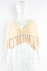 Vintage ExclusiFurs Fur Tail Drape Shawl mannequin front @ Recess LA