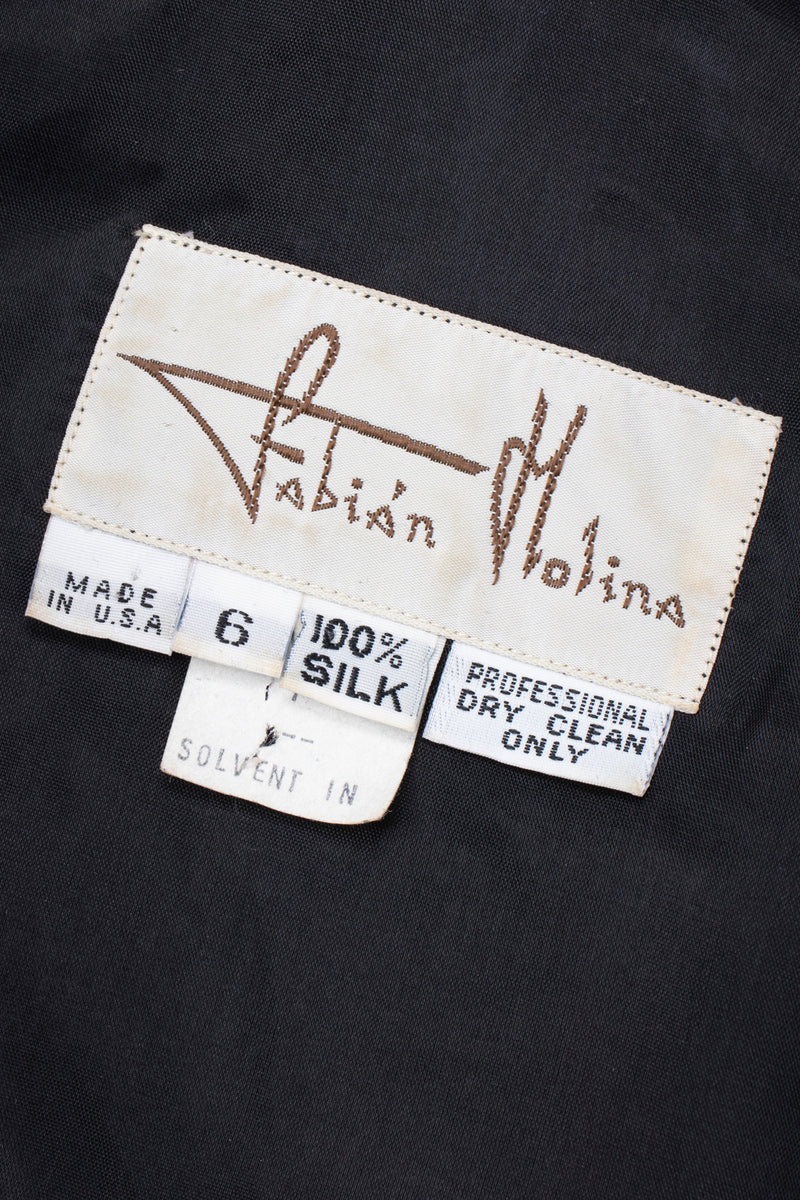 Recess Los Angeles Vintage Fabian Molina Metallic Dot Velvet Bubble Dress &  Mutton Gigot Sleeve Jacket Set