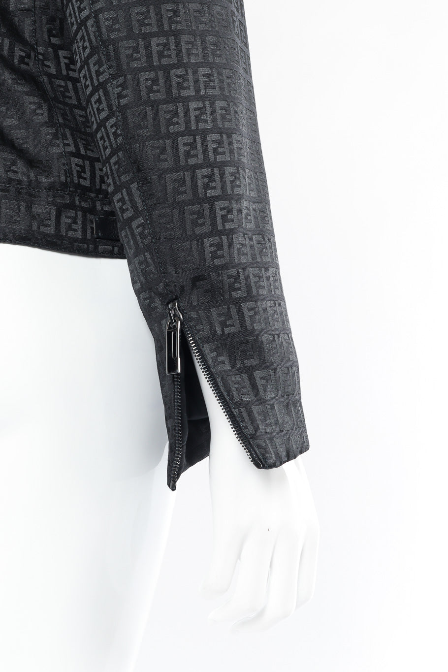 Fendi zucca monogram jacket sleeve zipper detail @recessla