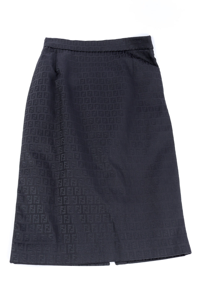 Fendi zucca monogram pencil skirt flat-lay photo @recessla