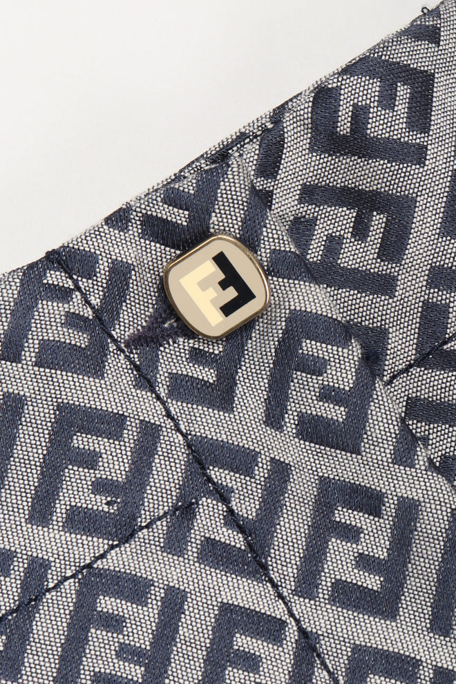 Recess Los Angeles Vintage Fendi Karl Lagerfeld Iridescent Zucca Monogram Trouser Flare Pant
