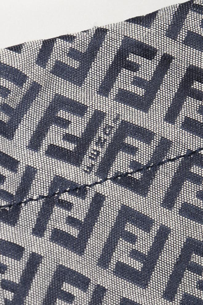Recess Los Angeles Vintage Fendi Karl Lagerfeld Iridescent Zucca Monogram Trouser Flare Pant