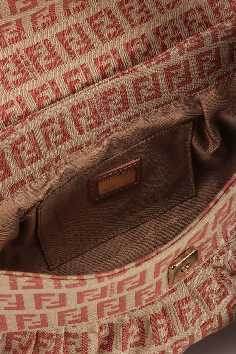 Fendi Zucca Pattern Print Shoulder Bag
