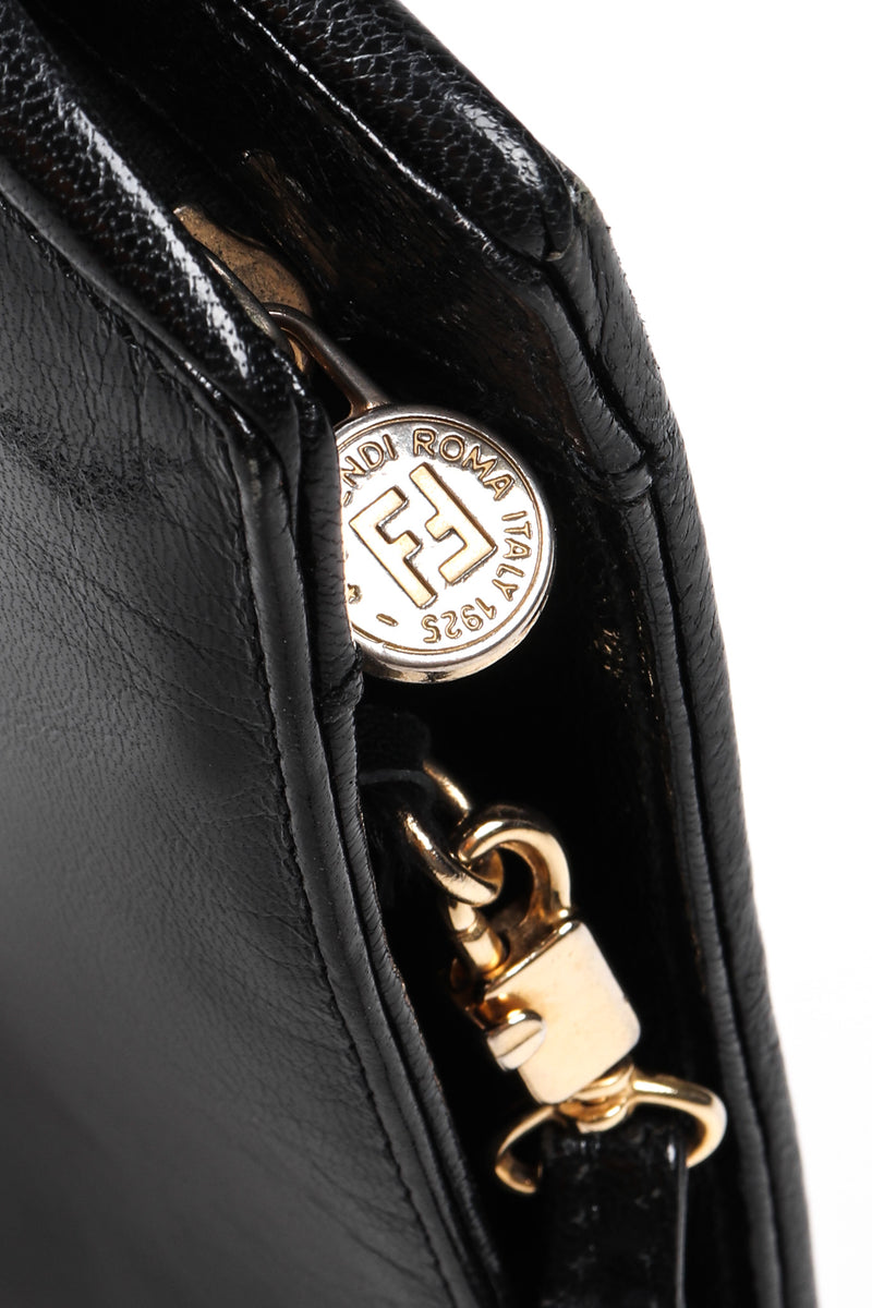Vintage Fendi Slim Embroidered Leather Shoulder Bag – Recess