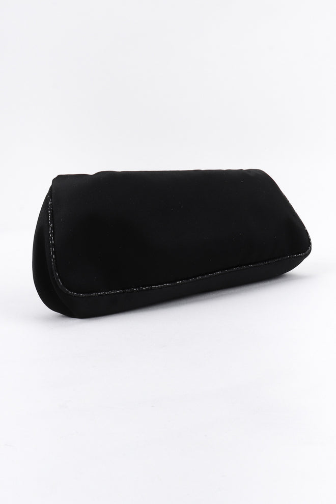 Recess Los Angeles Vintage Fendi Satin Snake Baguette Clutch Bag