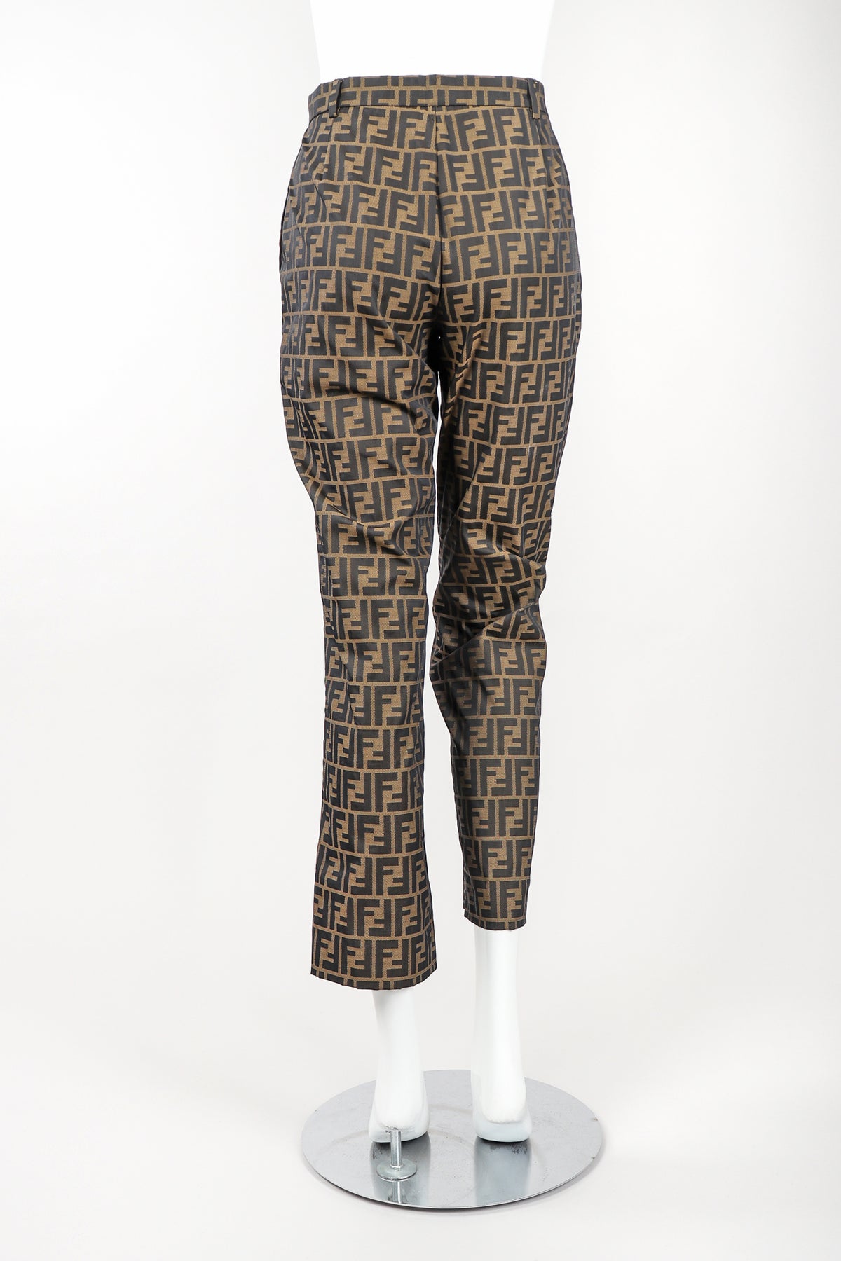 Vintage Fendi Zucca Monogram Tab-Front Trouser Pant – Recess Vintage Fendi Zucca Monogram Tab-Front Trouser Pant – Recess