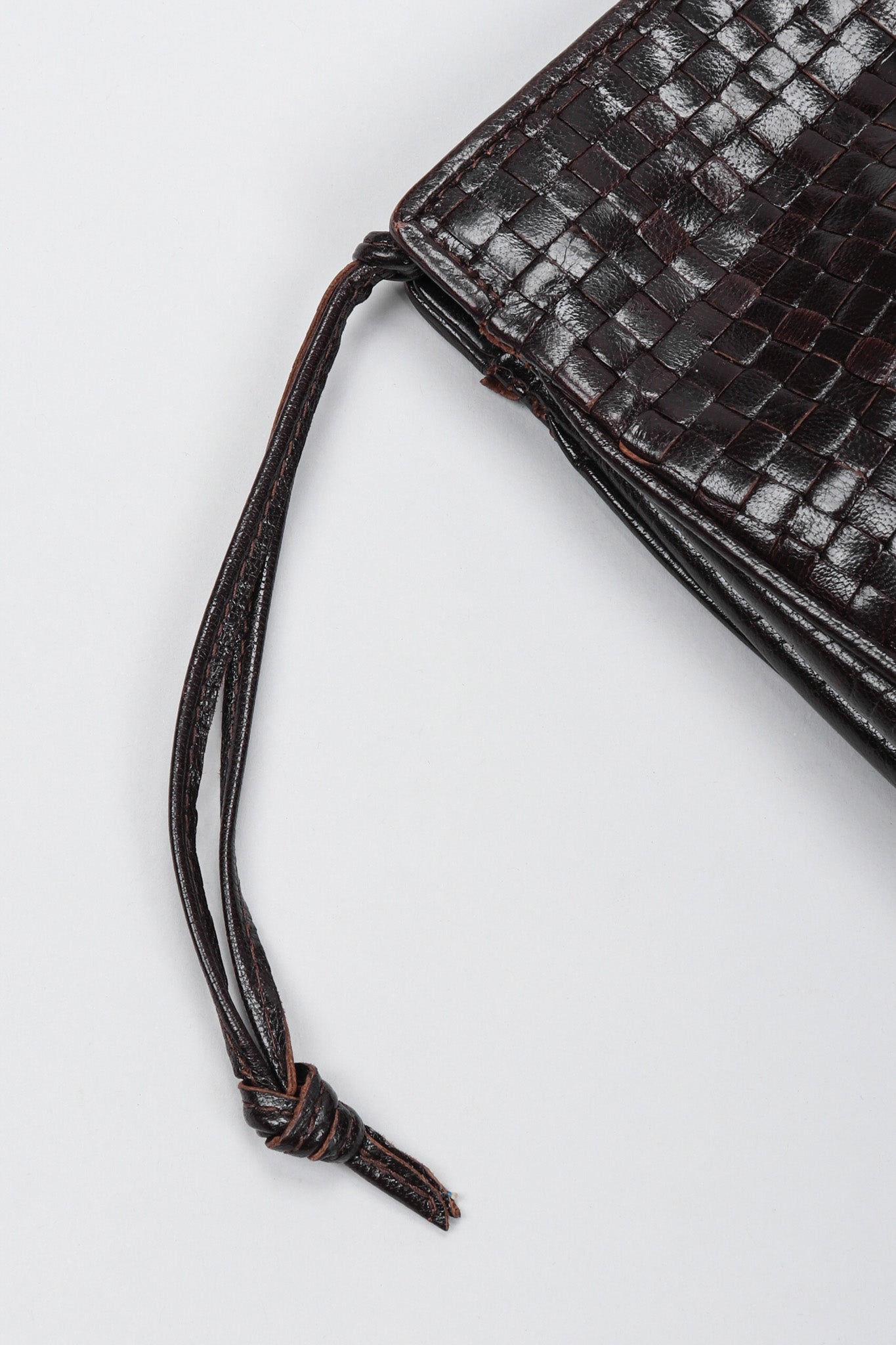 Recess Los Angeles Vintage Fendi Woven Leather Clutch