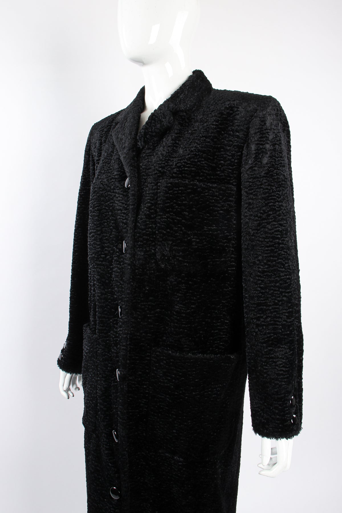 Vintage Fendi Faux Astrakhan Curly Lamb Coat – Recess