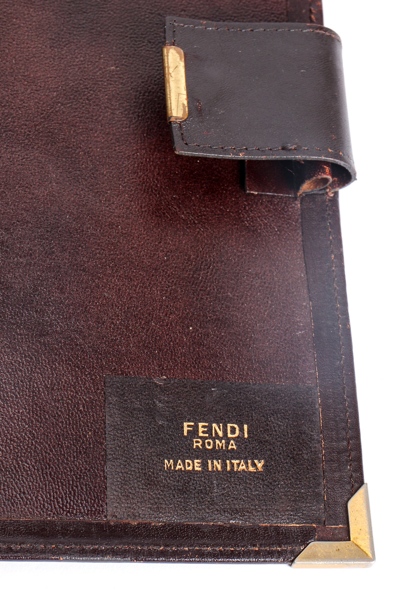 Vintage Fendi Roma Zucca Shoulder Bag from Italy - Ruby Lane
