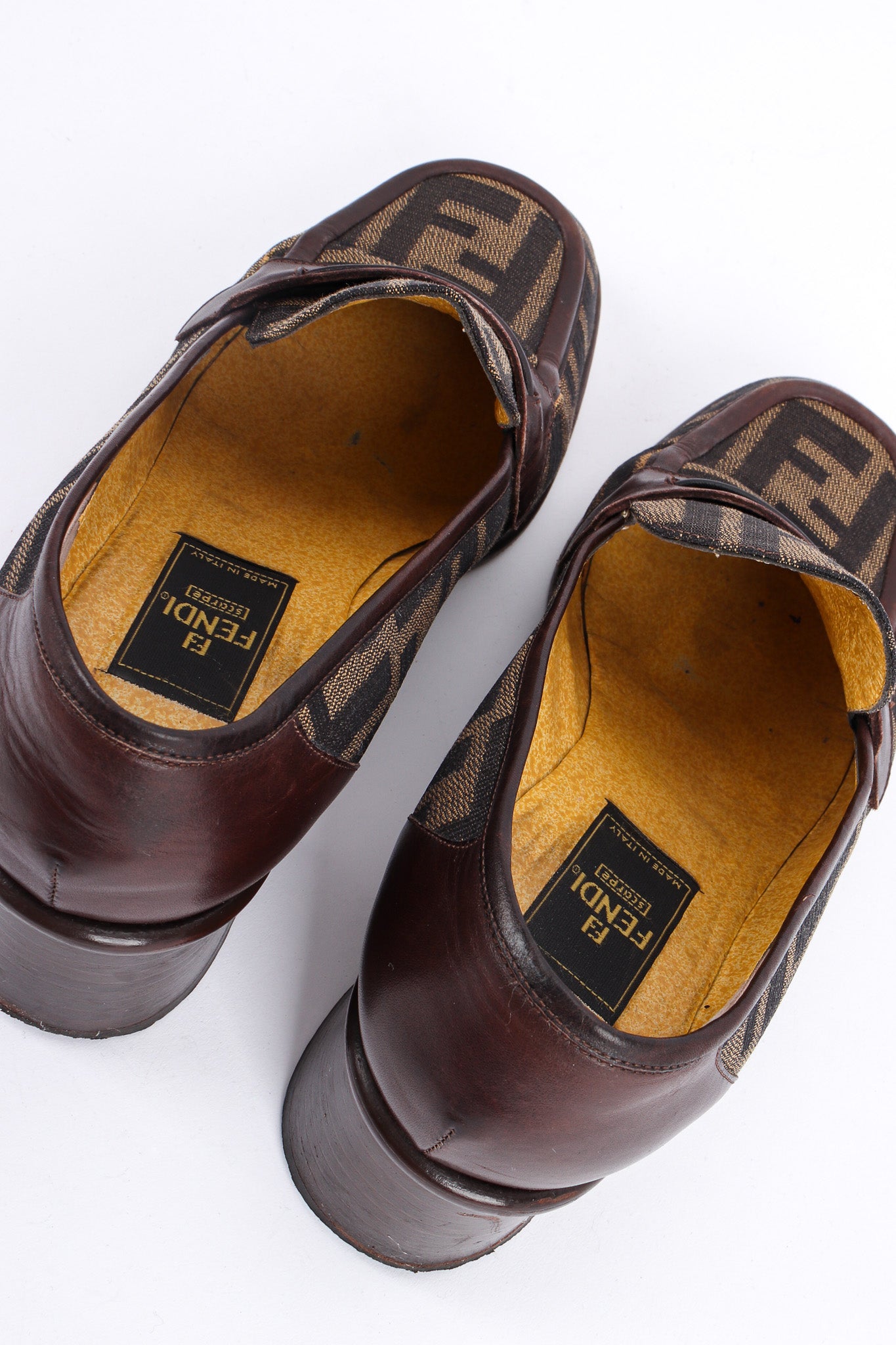 Vintage Fendi Zucca Monogram Loafers II insoles @ Recess LA