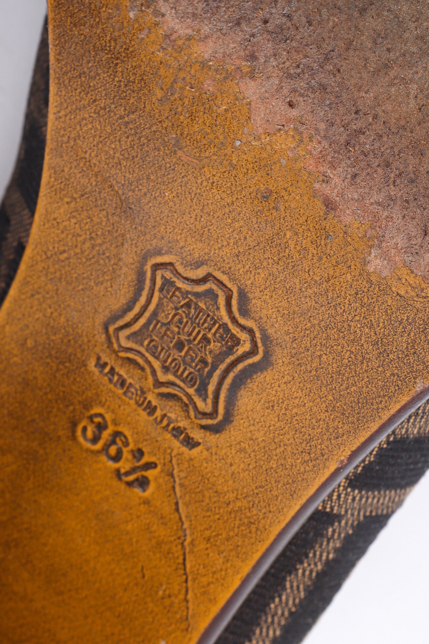 Vintage Fendi Zucca Monogram Loafers II signed @ Recess LA