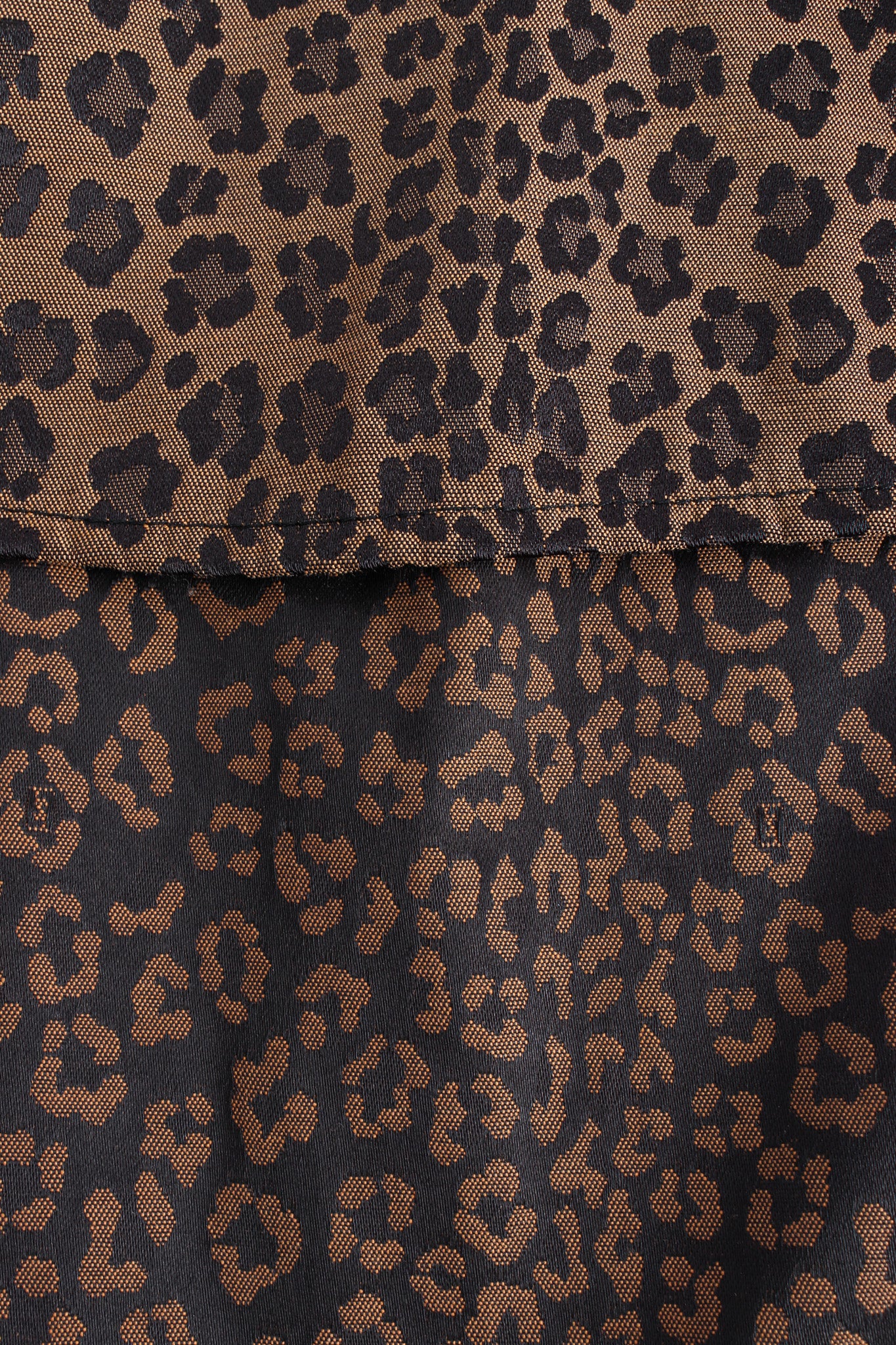 Vintage Fendi Leopard Signed Logo Print Jacket reverse side @ Recess LA
