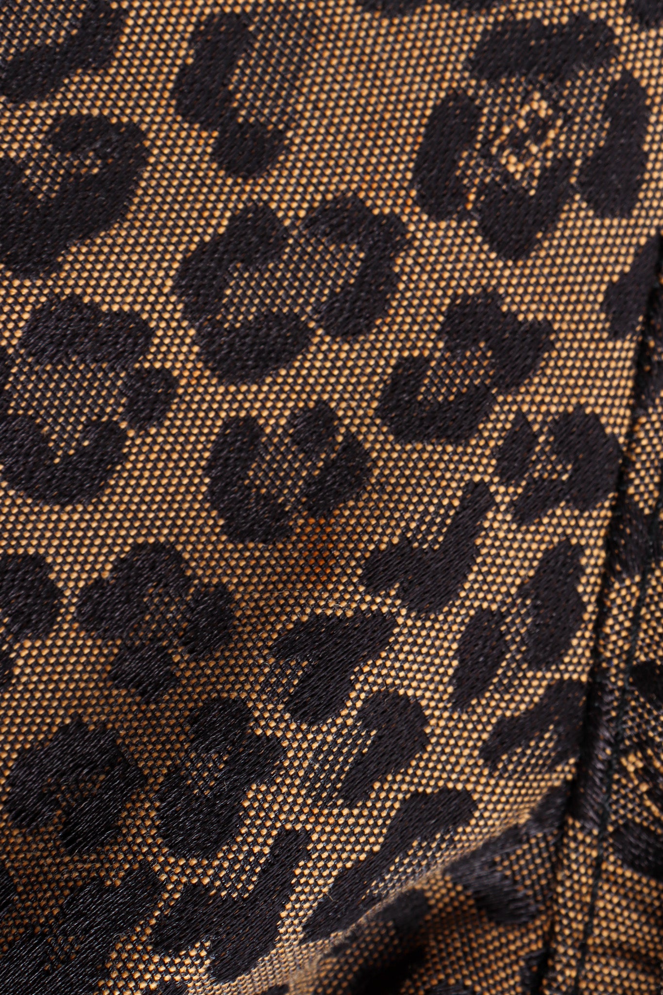 Vintage Fendi Leopard Signed Logo Print Jacket 1 arm red mark @ Recess LA