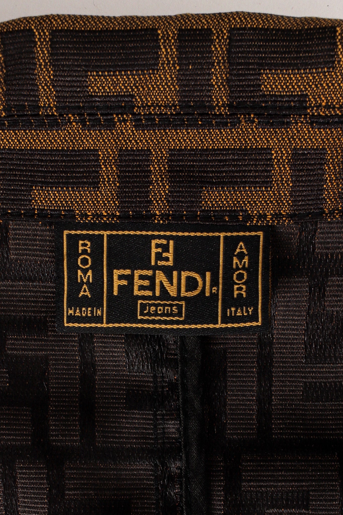 Vintage Fendi Zucca Monogram Logo Jacket mannequin label @ Recess Los Angeles