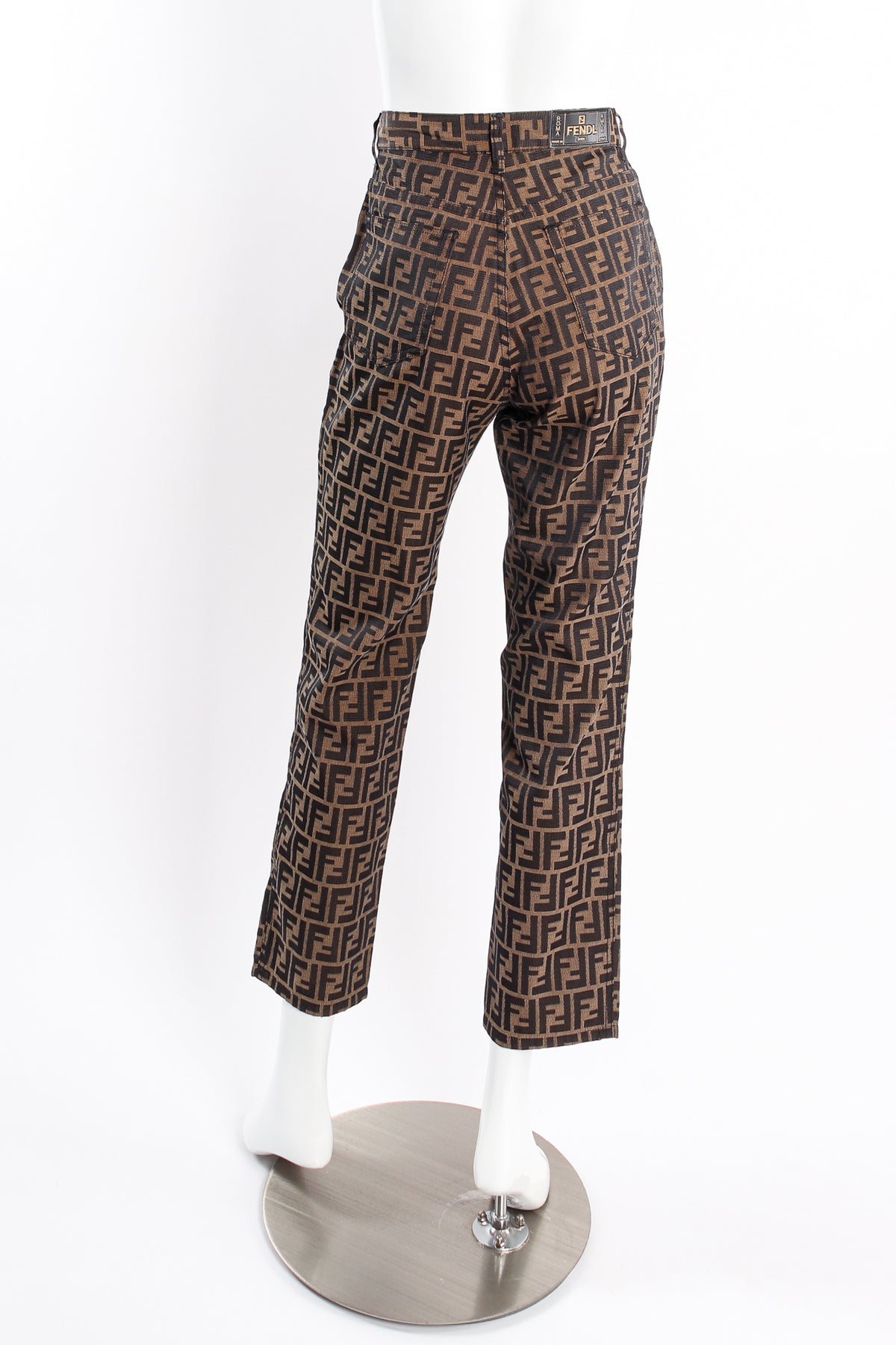 パンツ Vintage FENDI Zucca Pants Denim 27 Women's Vintage FENDI Zucca Print Black Jeans (Size 27