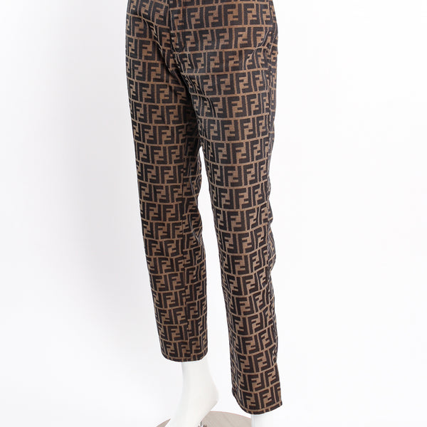 Fendi // Vintage Brown Monogram Zucca Jeans – VSP Consignment