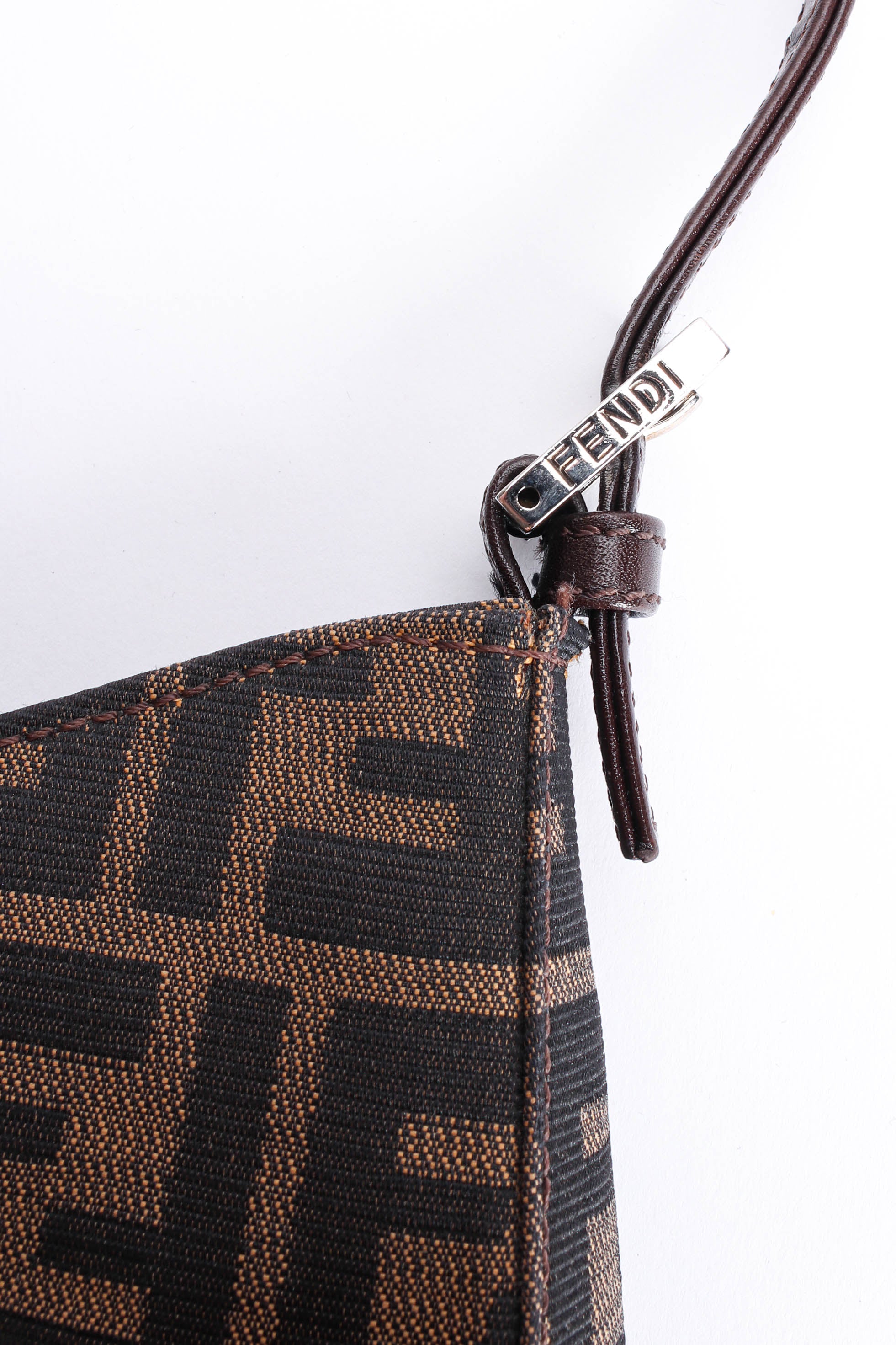 Vintage Fendi Zucca Monogram Shoulder Bag fendi logo @ Recess LA