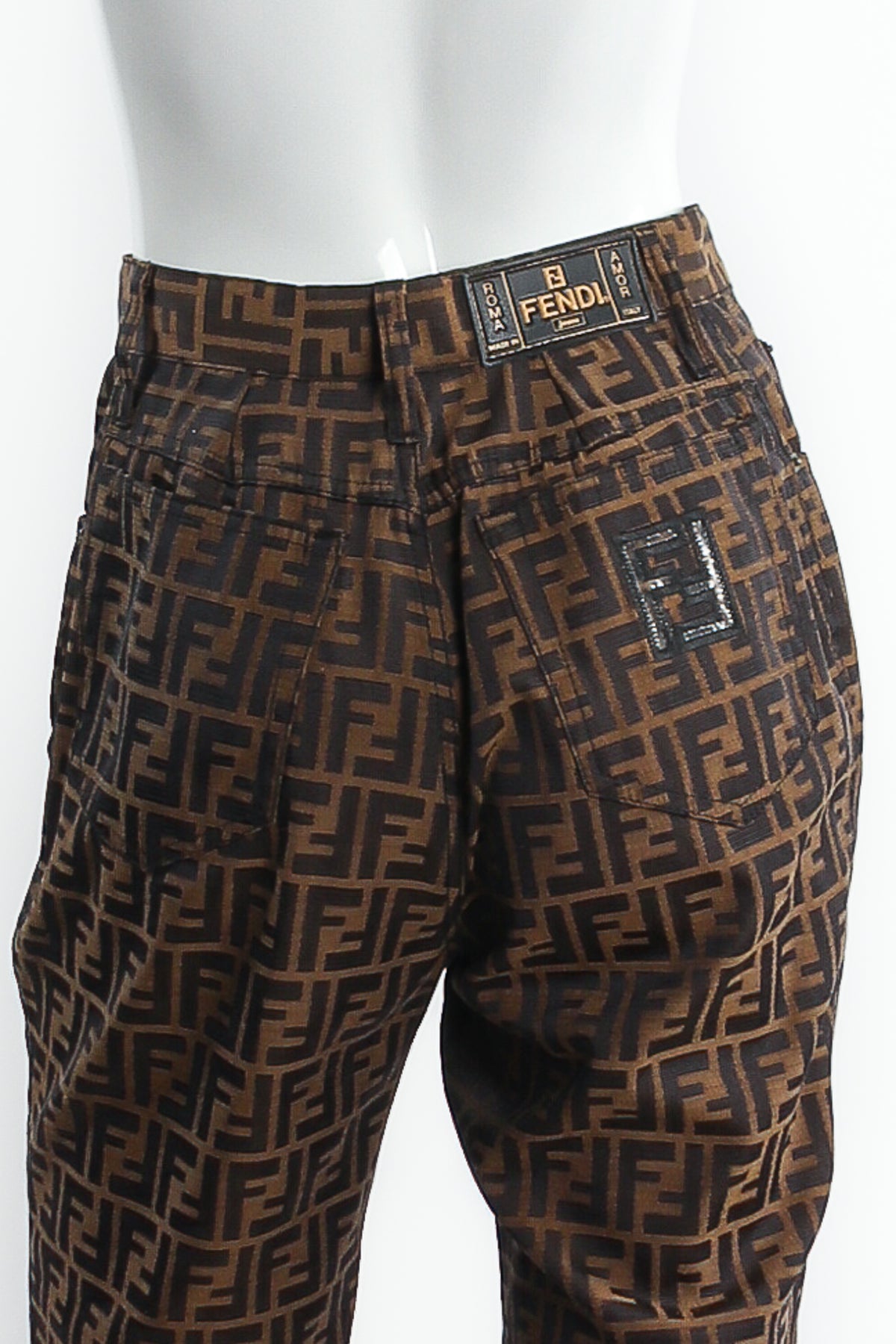 Vintage Fendi Zucca Monogram Crop Jean – Recess