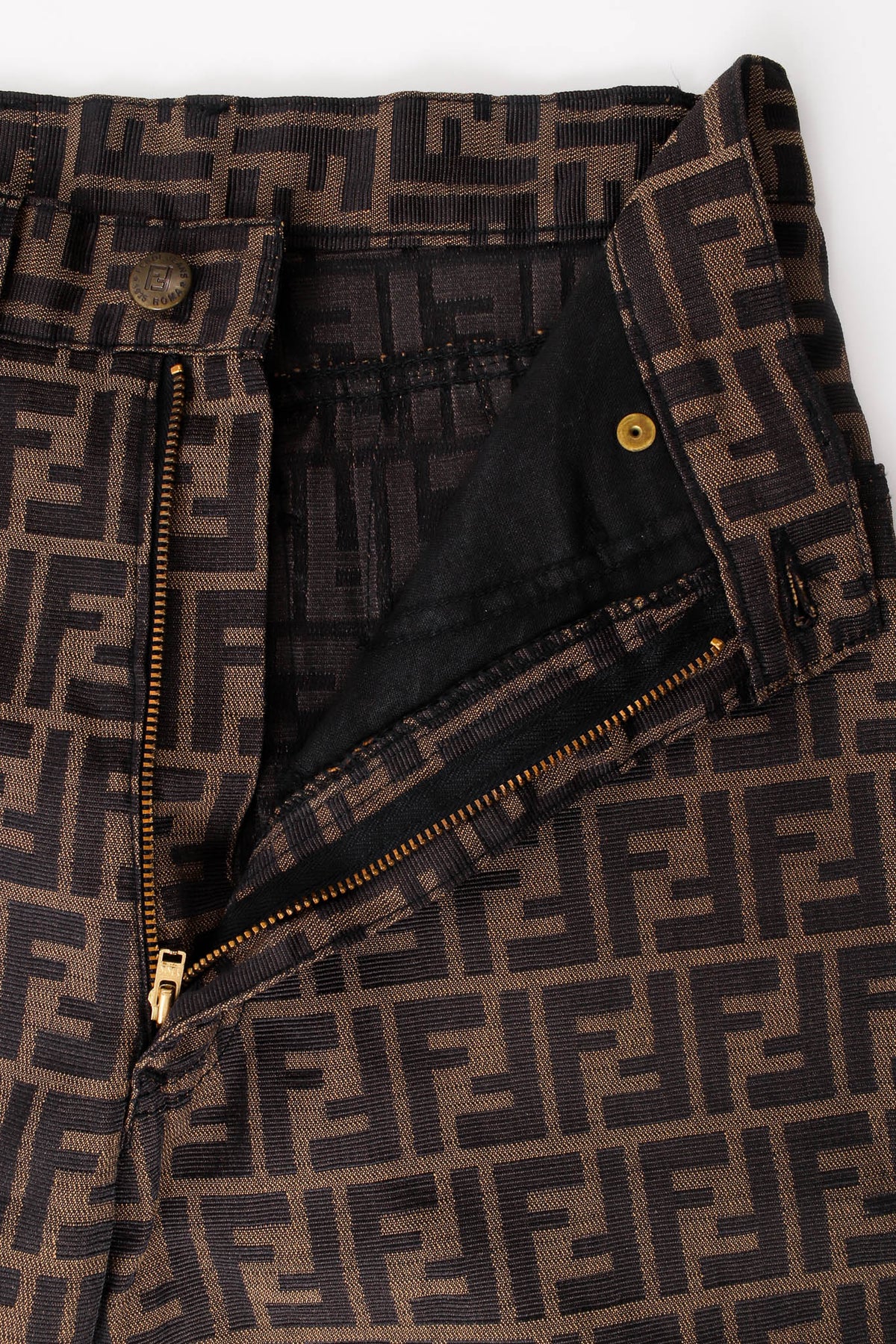 Vintage Fendi Zucca Monogram Crop Jean W27 – Recess
