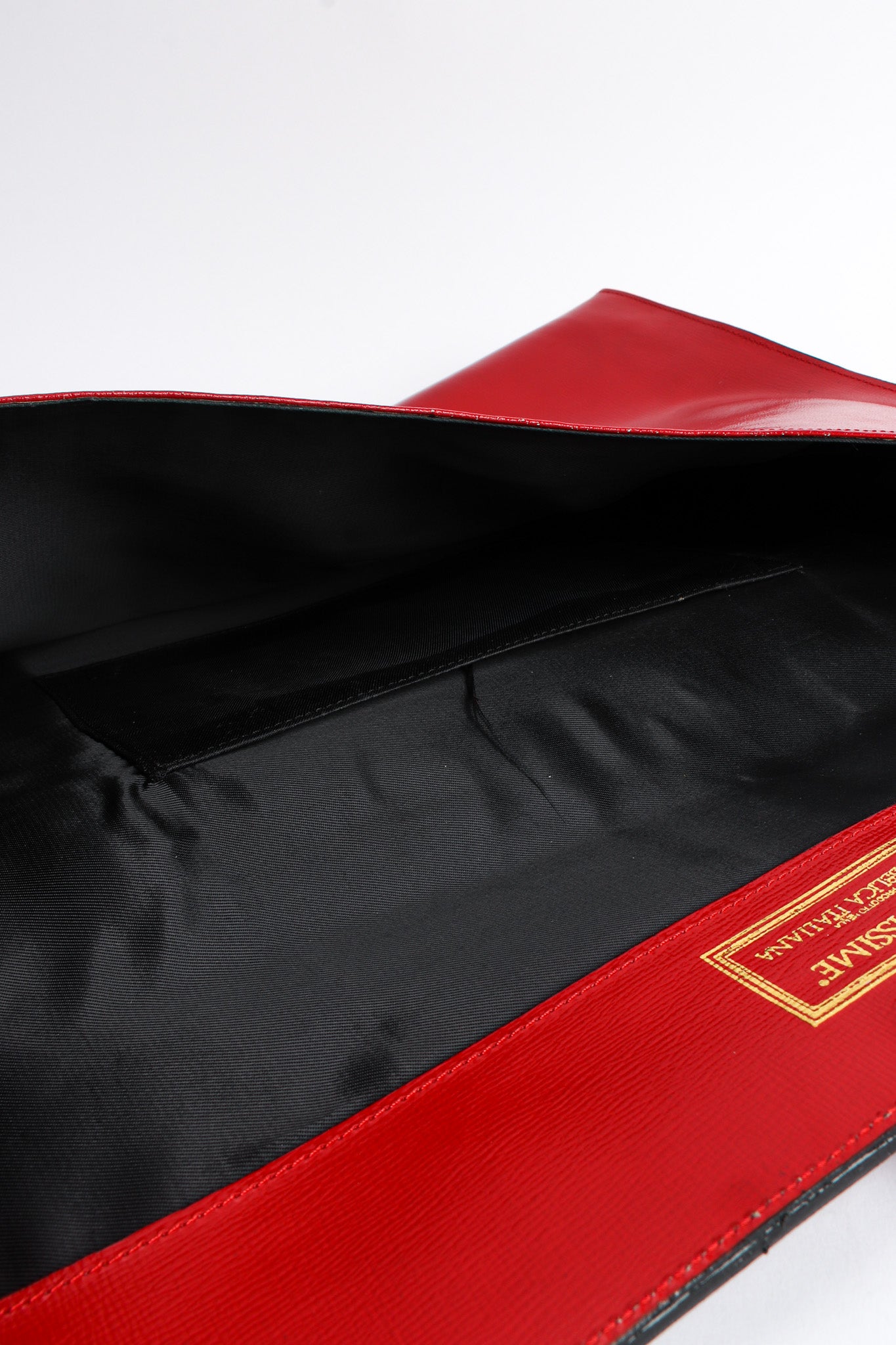 Vintage Fendi for Fendissime Oversized Leather Envelope Bag inside/lining @ Recess LA