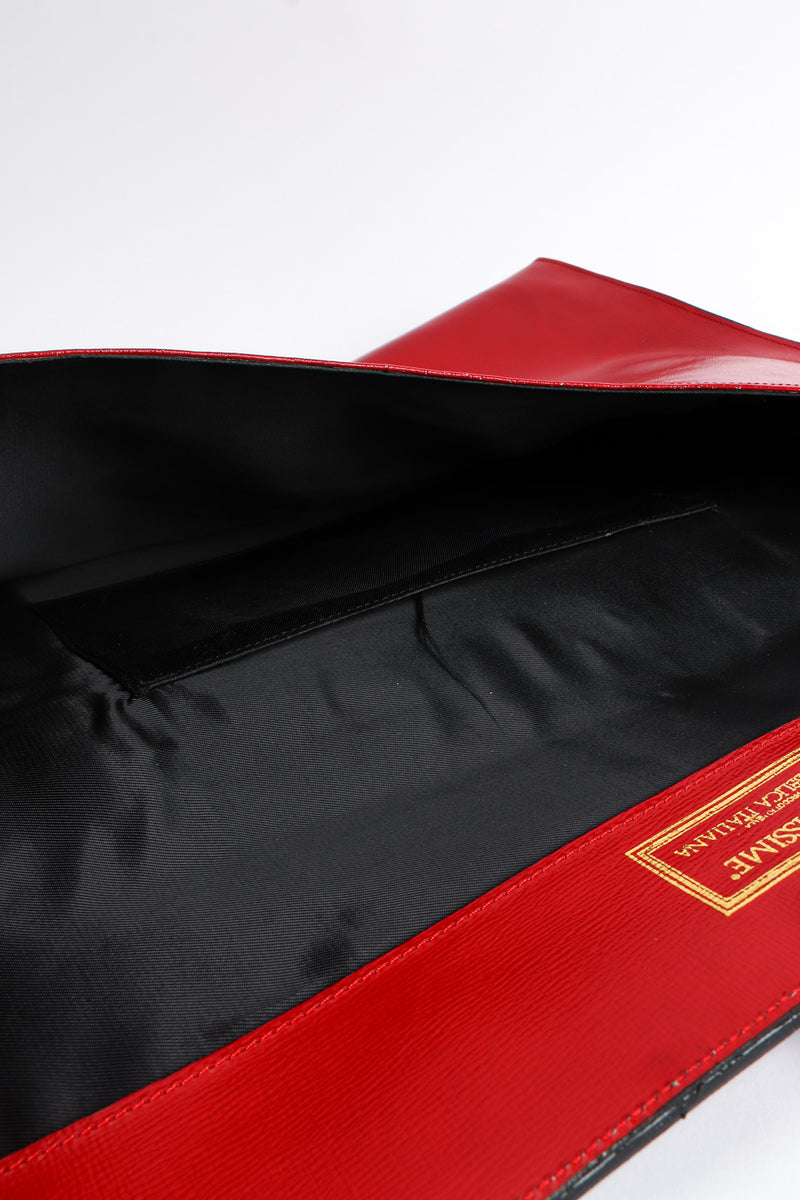 Vintage Fendi for Fendissime Oversized Leather Envelope Bag inside/lining @ Recess LA