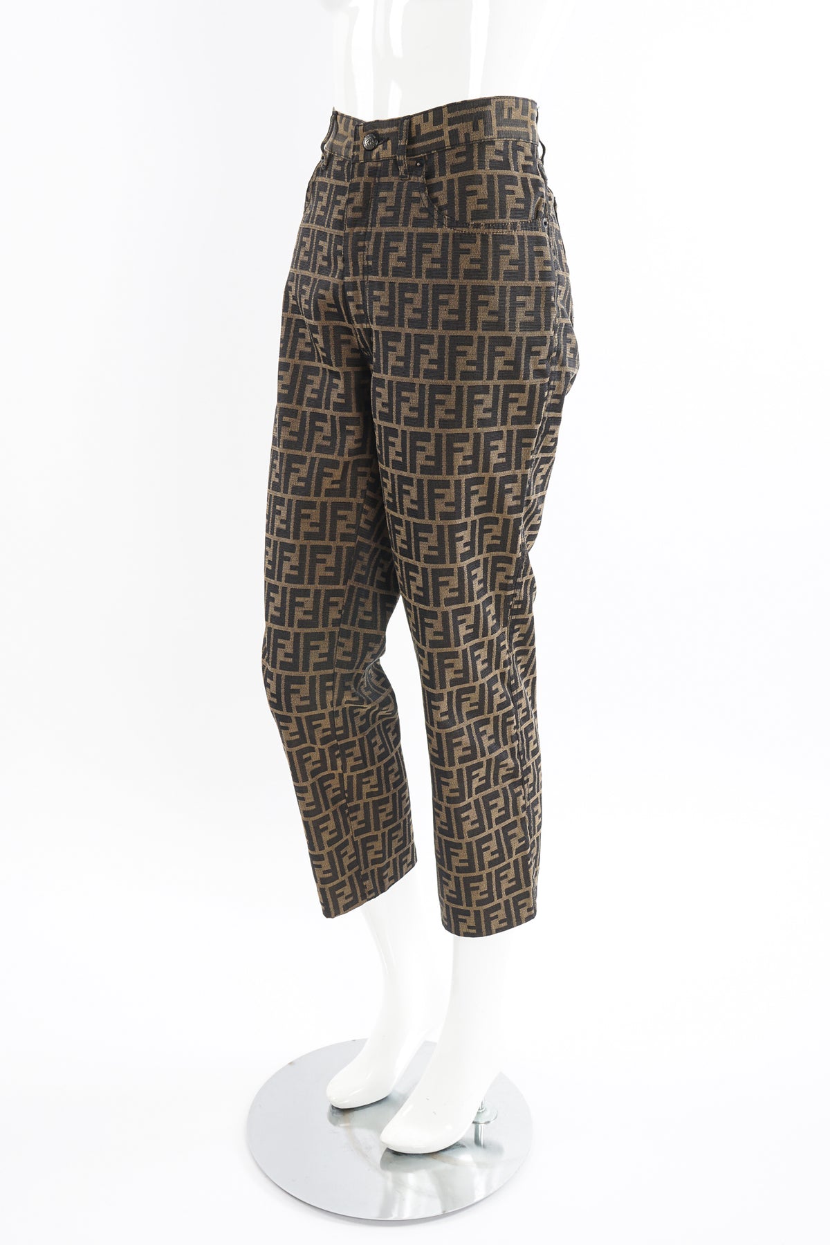 Fendi VINTAGEロゴパターン カジュアルパンツ Vintage Fendi Cropped Zucca FF Monogram Pant – Recess