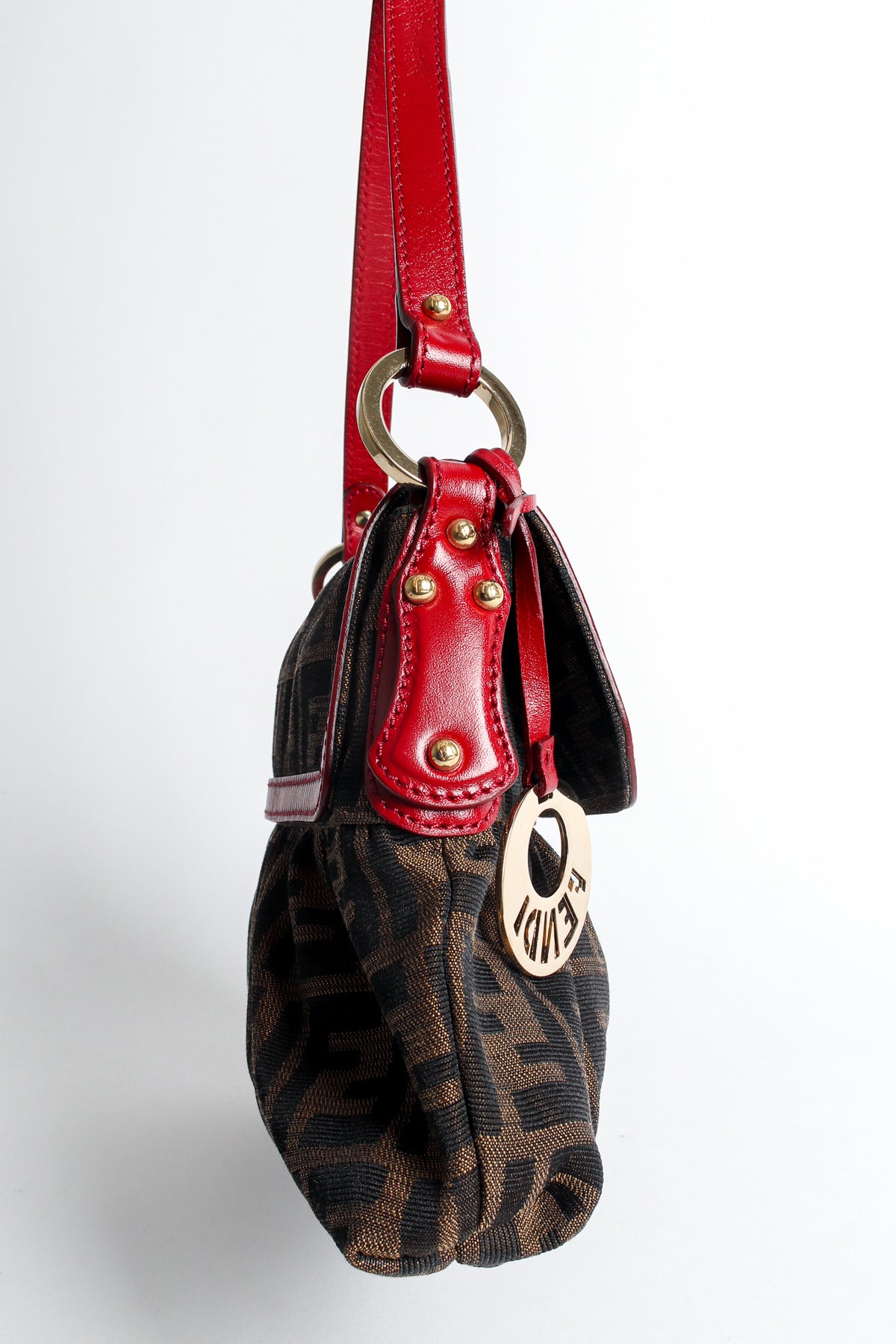 Vintage Fendi Zucca Monogram Flap Shoulder Bag – Recess