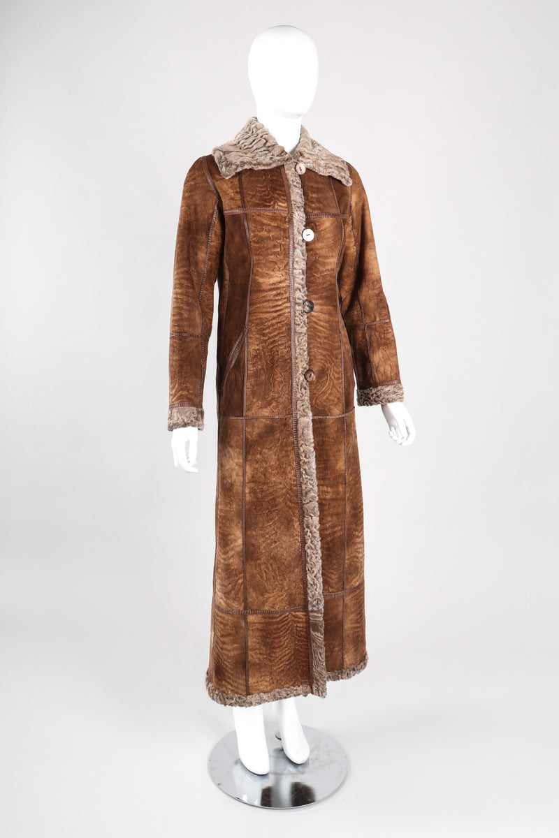 Vintage Louis Feraud Reversible Shearling Persian Lamb Fur Coat
