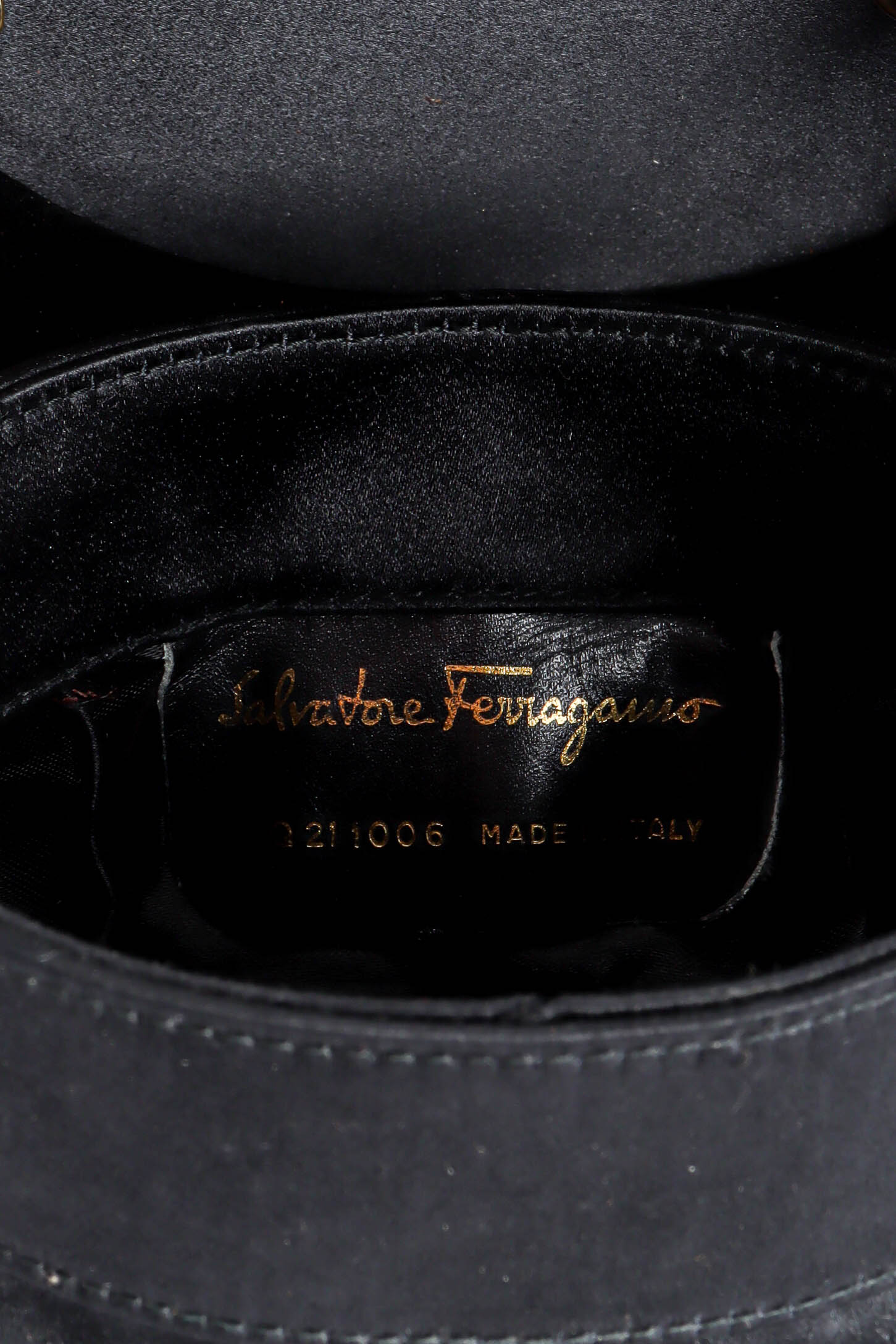 Vintage Ferragamo Shoe Charm Bucket Bag leather logo @ Recess Los Angeles
