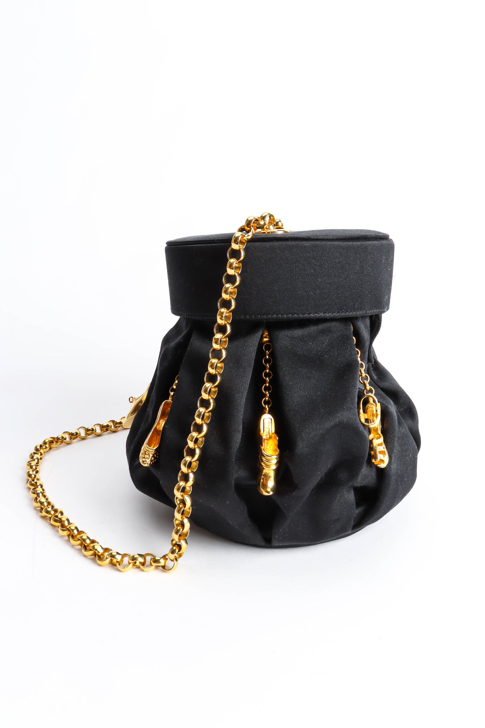 Vintage Salvatore Ferragamo Shoe Charm Bucket Bag – Recess
