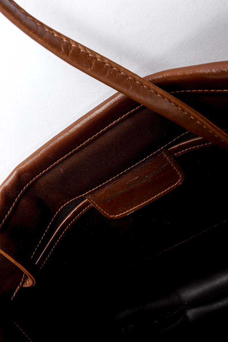 Vintage Ferragamo Leather Shoulder Pouch Bag signed @ Recess Los Angeles