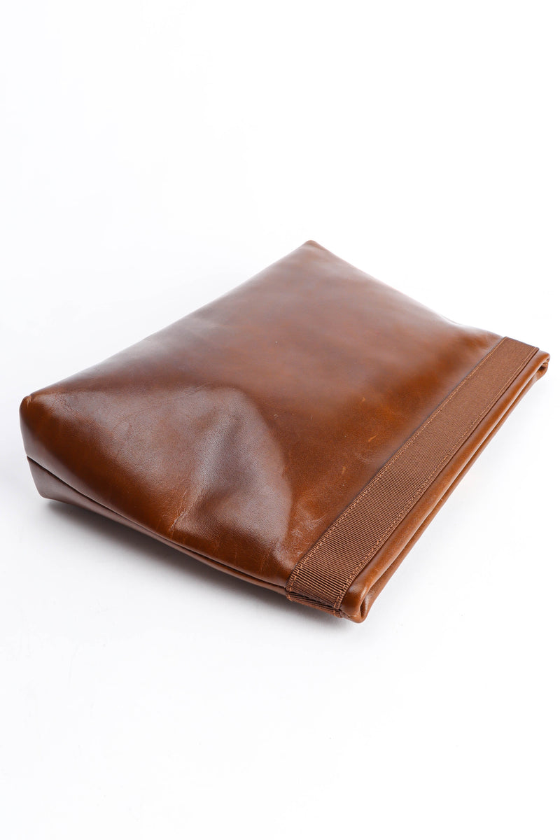 Vintage Ferragamo Leather Shoulder Pouch Bag angle @ Recess Los Angeles