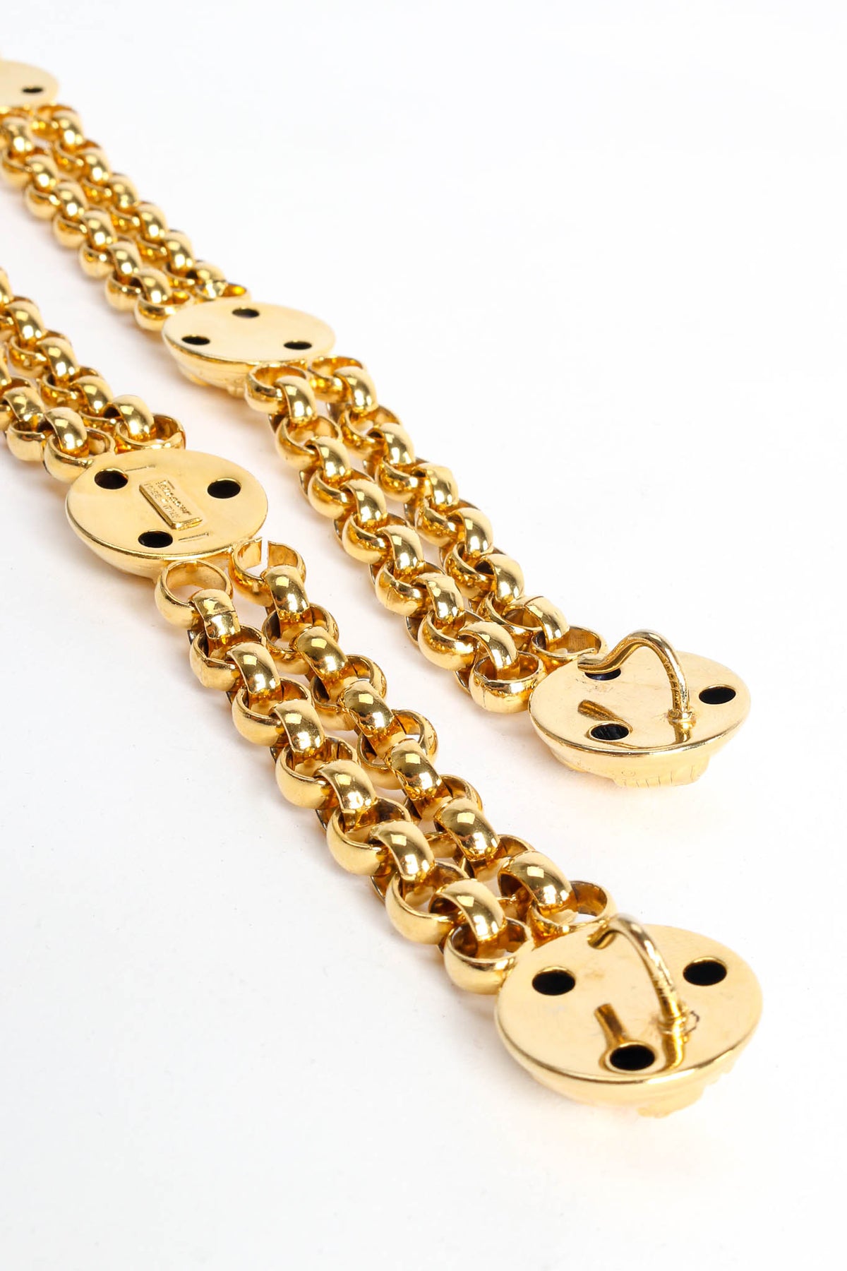 SALVATORE FERRAGAMO Vintage Shoe Dome Rolo Chain Link Belt Vintage Ferragamo Shoe Dome Rolo Chain Link Belt – Recess main image 3
