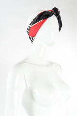 Vintage Ferragamo Prancing Zebra Scarf head wrap @ Recess LA