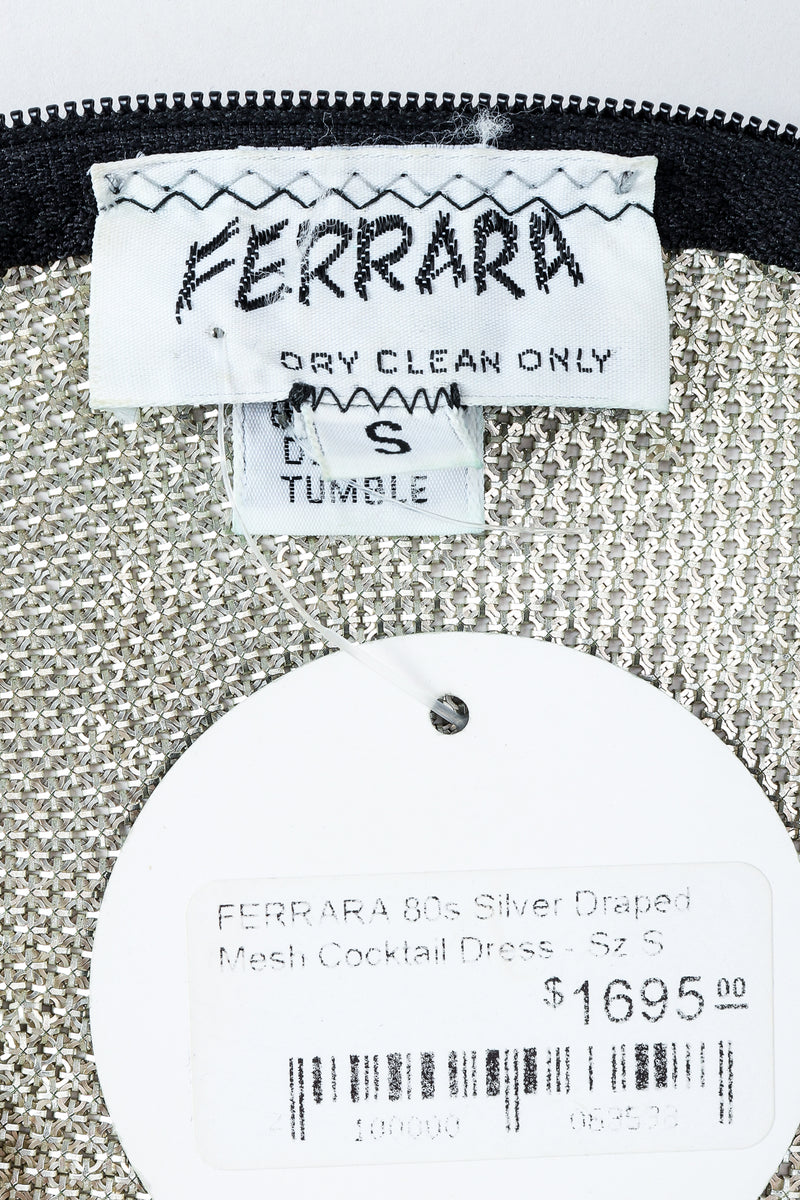 Vintage Anthony Ferrara label on silver
