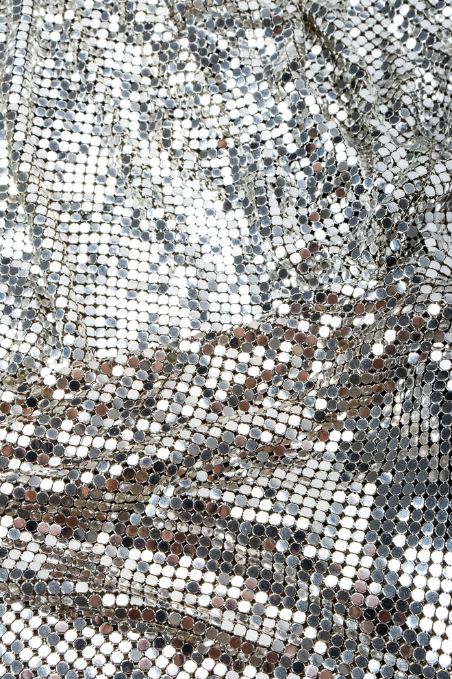 Vintage Anthony Ferrara Silver Metal Mesh 