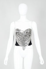 Vintage Ferrara Liquid Mesh Bustier on Mannequin front at Recess Los Angeles