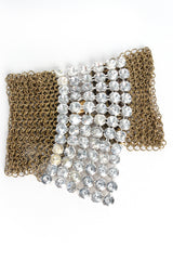 Vintage Anthony Ferrara Ring Mesh Swarovski Bracelet Flat Front at Recess Los Angeles