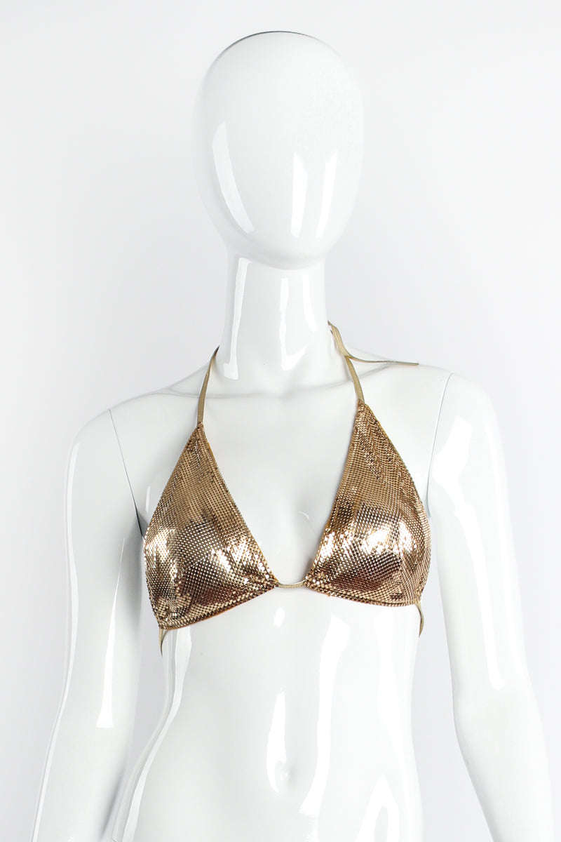 Vintage Anthony Ferrara Metal Mesh Bikini Bra Top – Recess