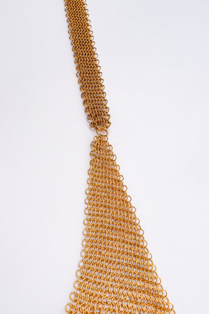 Vintage Anthony Ferrara 6-Strand Long Ring Mesh Necklace at Recess Los Angeles