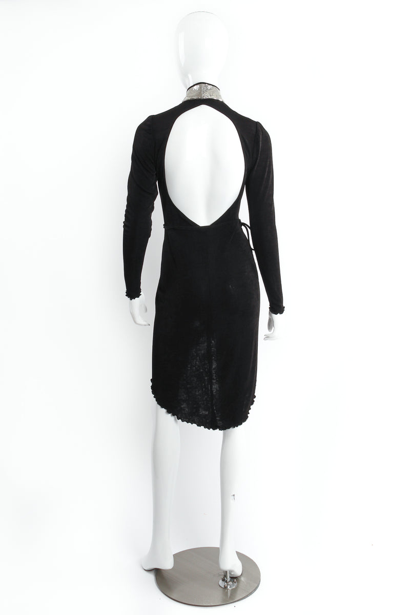 Vintage Anthony Ferrara Backless Choker Plunge Wrap Dress Recess Vintage Anthony Ferrara Backless Choker Plunge Wrap Dress Recess