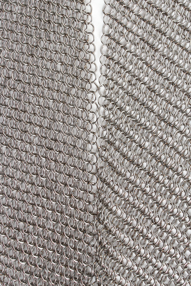 Vintage Anthony Ferrara Ring Metal Mesh Crossover Hand Buckle Belt Detail at Recess Los Angeles