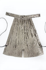 Vintage Anthony Ferrara High Mock Neck Metal Mesh Halter flat at Recess Los Angeles