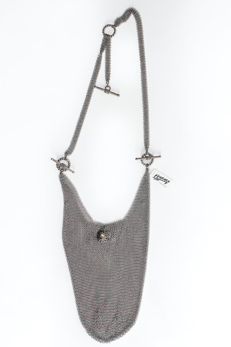 Vintage Anthony Ferrara Pewter Ring Mesh Slouch Sling Hobo Bag at Recess Los Angeles