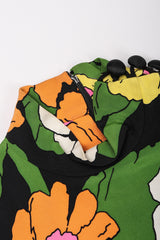 Recess Los Angeles Vintage Fiandaca Technicolor Floral Pop Column Shift Dress