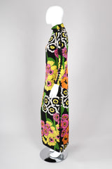 Recess Los Angeles Vintage Fiandaca Technicolor Floral Pop Column Shift Dress