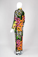 Recess Los Angeles Vintage Fiandaca Technicolor Floral Pop Column Shift Dress